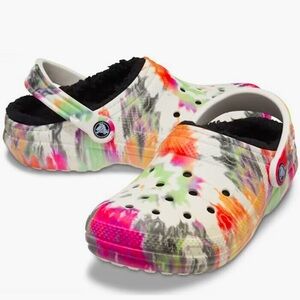 NWT Classic Lined Tie Dye Clogs Size 8 Women/ 6 Men